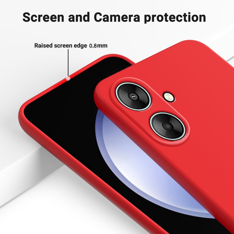 RUBBER Husă De Protecție Pentru Xiaomi Redmi 13C 5G Roșu