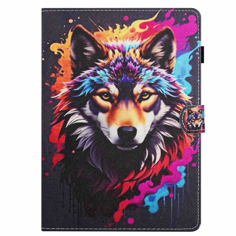 Husă ART Flip Pentru Apple IPad Mini 5 2019 / IPad Mini 4 / 3 / 2 / 1 COLORFUL WOLF