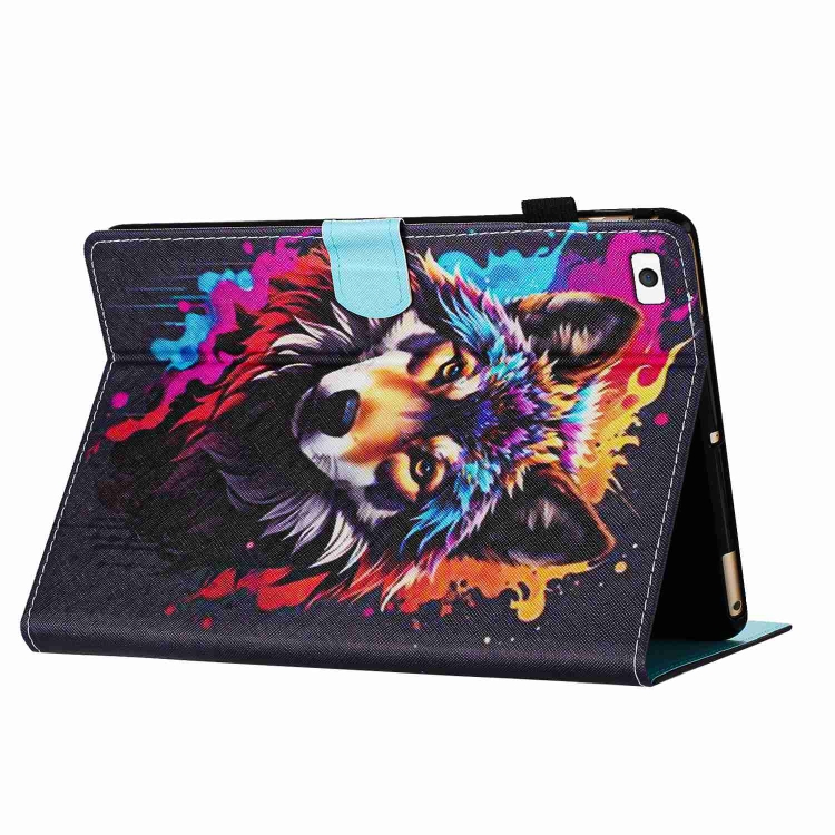 Husă ART Flip Pentru Apple IPad Mini 5 2019 / IPad Mini 4 / 3 / 2 / 1 COLORFUL WOLF