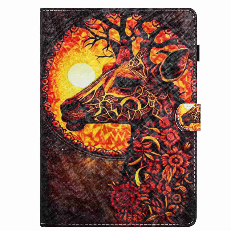 Husă ART Flip Pentru Apple IPad 9.7 (2017) / 9.7 (2018) / IPad Air (1 / 2) FLOWER GIRAFFE