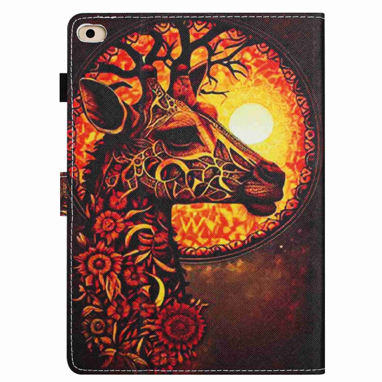 Husă ART Flip Pentru Apple IPad 9.7 (2017) / 9.7 (2018) / IPad Air (1 / 2) FLOWER GIRAFFE