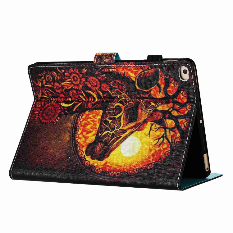 Husă ART Flip Pentru Apple IPad 9.7 (2017) / 9.7 (2018) / IPad Air (1 / 2) FLOWER GIRAFFE