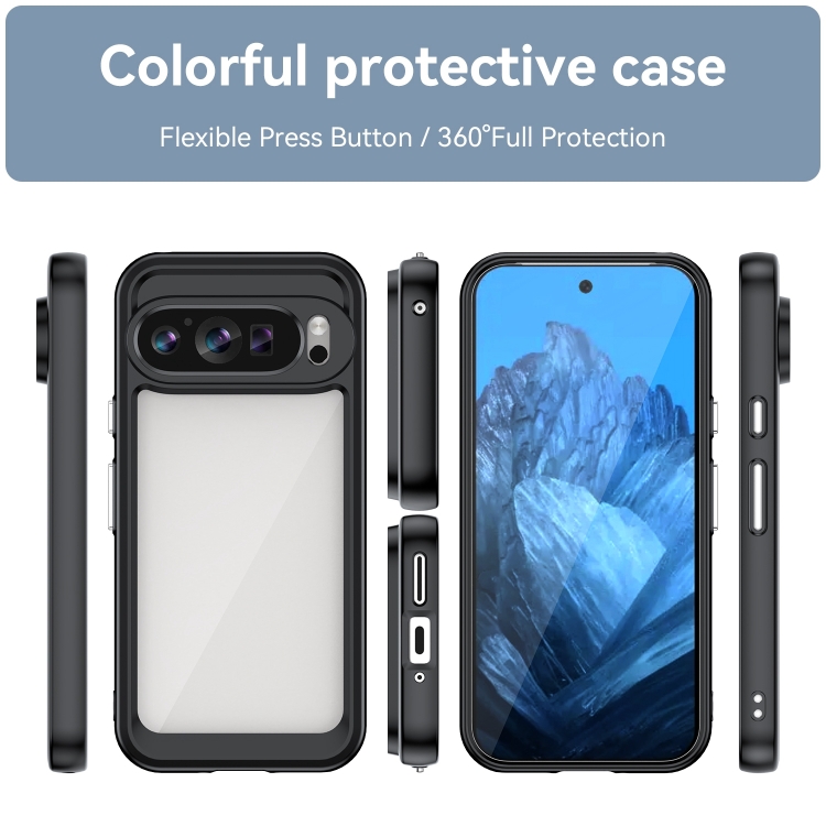 CRYSTAL Husă De Protecție Pentru Google Pixel 9 Negru