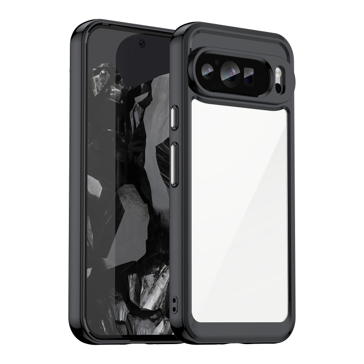 CRYSTAL Husă De Protecție Pentru Google Pixel 9 Pro Negru