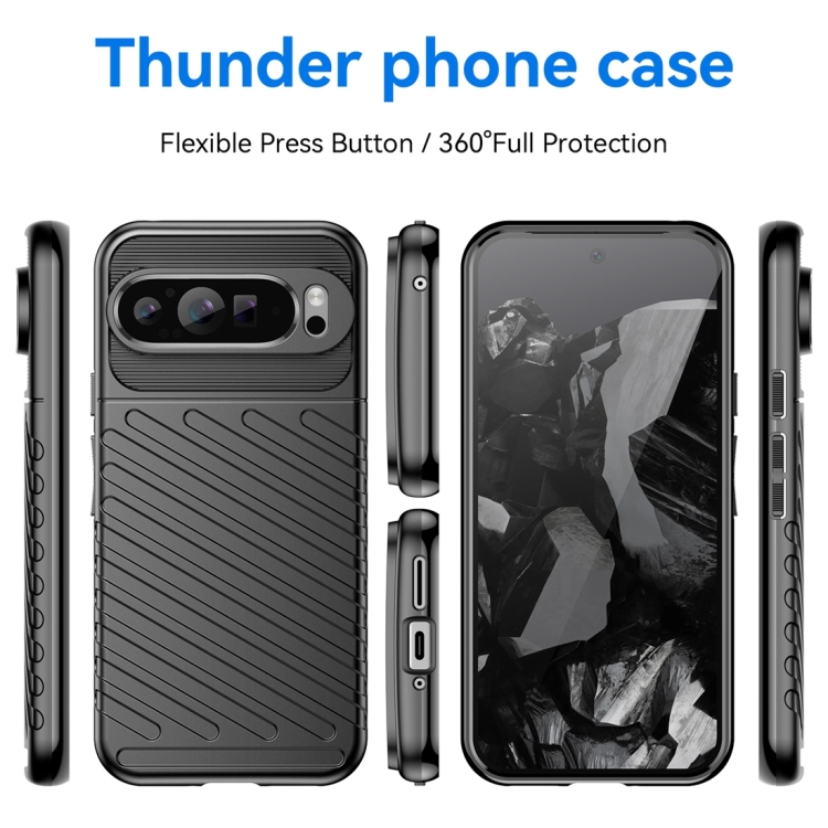 THUNDER Husă De Protecție Google Pixel 9 Pro Negru