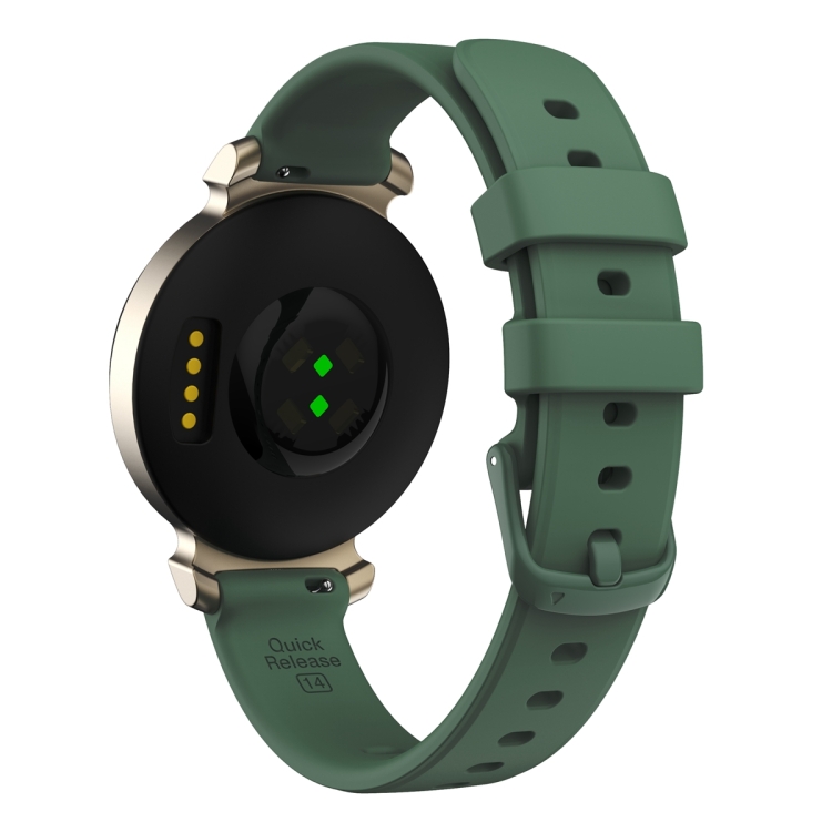 SILICON Curea înlocuibilă Pentru Garmin Lily 2 Verde închis