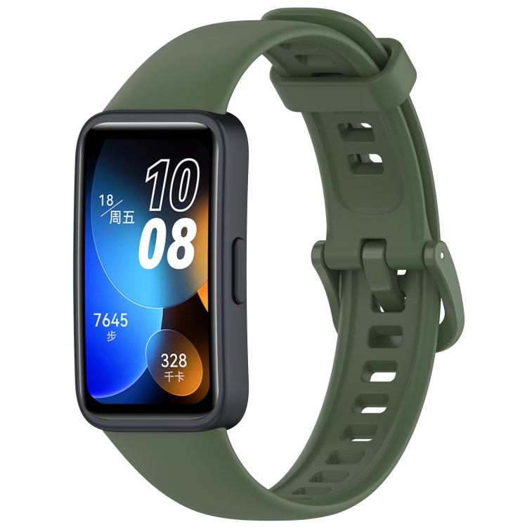 SILICONE Curea înlocuibilă Pentru Huawei Band 9 Verde închis