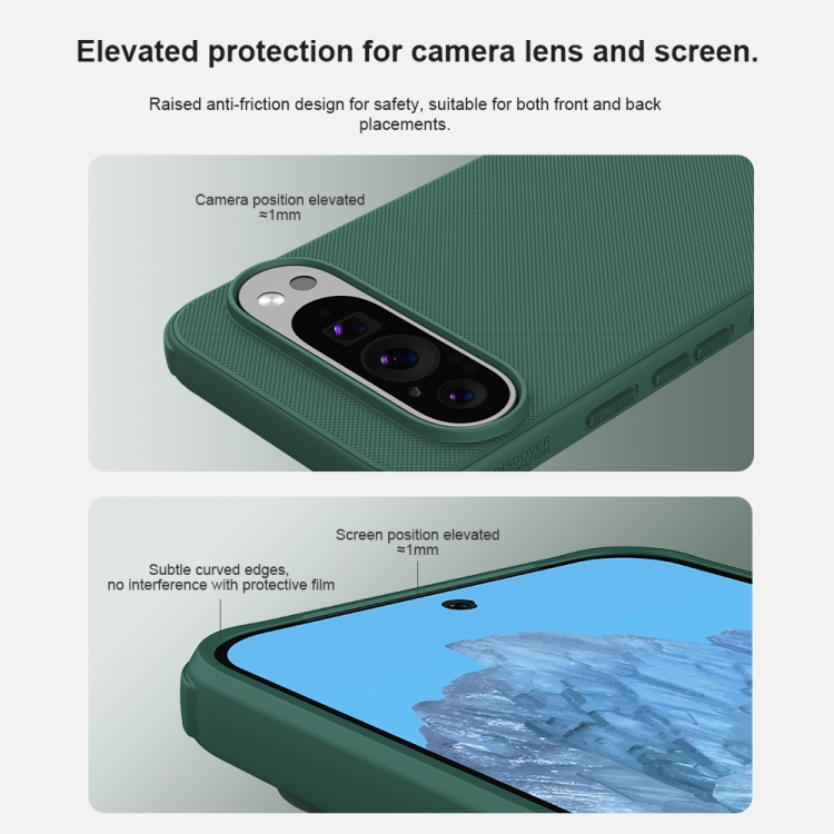 NILLKIN FROSTED Husă De Protecție Pentru Google Pixel 9 Verde