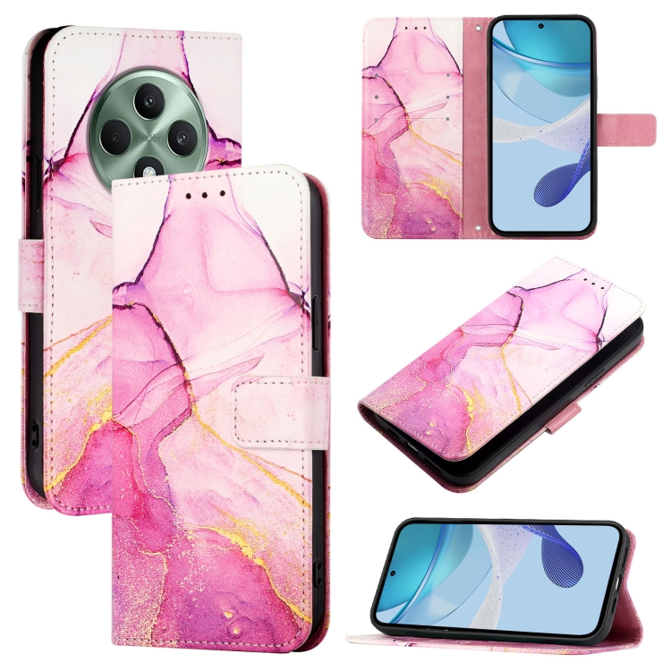 ART MARBLE Husă Portofel Pentru Oppo Reno12 FS 5G PURPLE