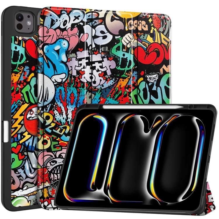 ART Husă Rabatabilă Pentru Apple IPad Pro 13 2024 GRAFFITI