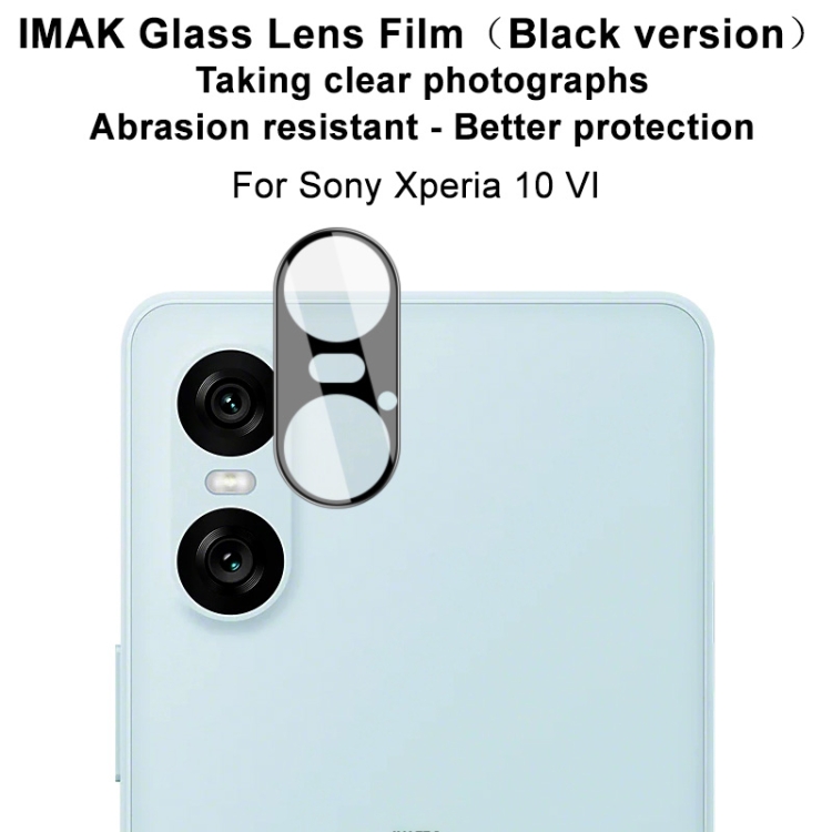 IMAK FULL COVER Sticlă Pentru Camera Sony Xperia 10 VI Negru