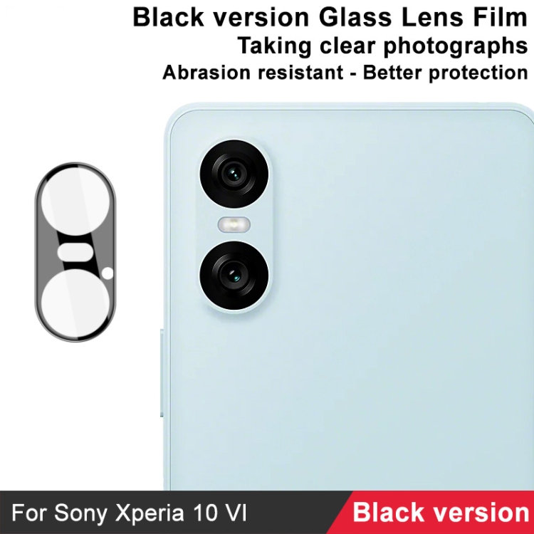 IMAK FULL COVER Sticlă Pentru Camera Sony Xperia 10 VI Negru