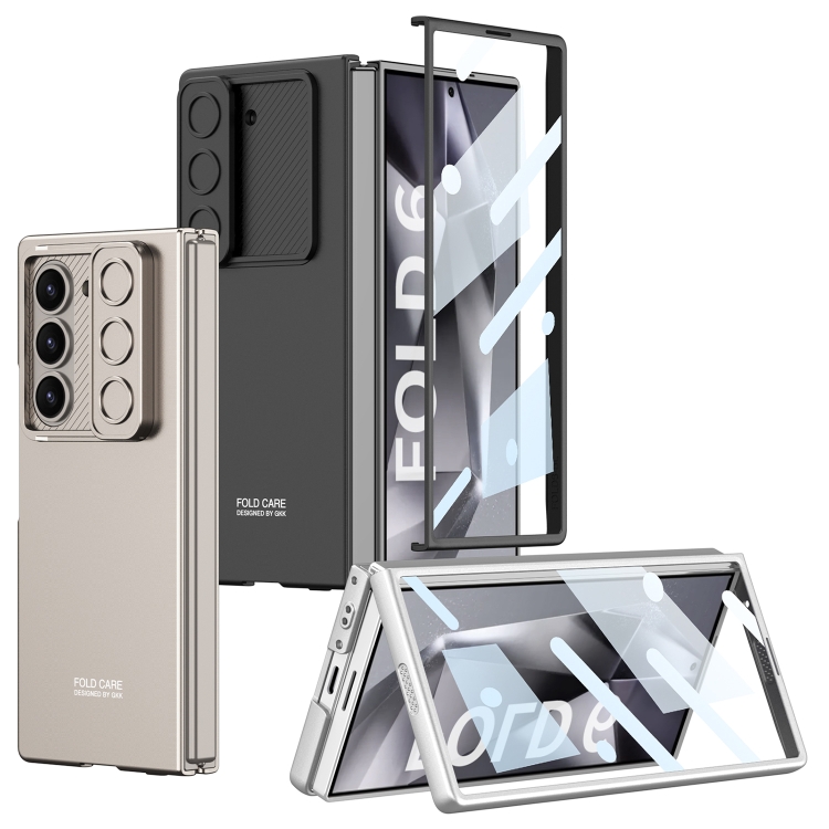 GKK CAMERA Capac De Protecție Cu Sticlă încorporată Samsung Galaxy Z Fold6 5G Argintiu