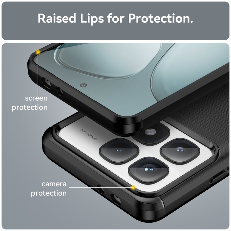 FLEXI TPU Capac De Protecție Xiaomi 14T Pro Negru