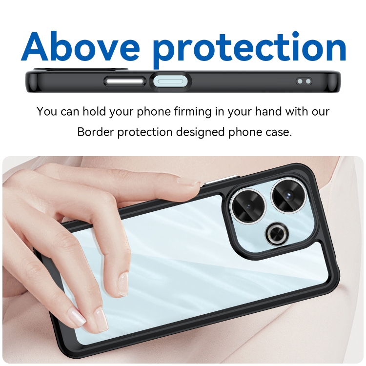 CRYSTAL Husă De Protecție Pentru Xiaomi Redmi 13 Negru