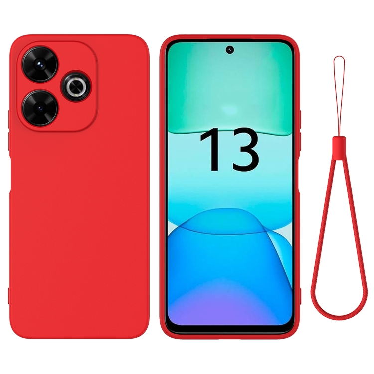 RUBBER Husă De Protecție Pentru Xiaomi Redmi 13 Red