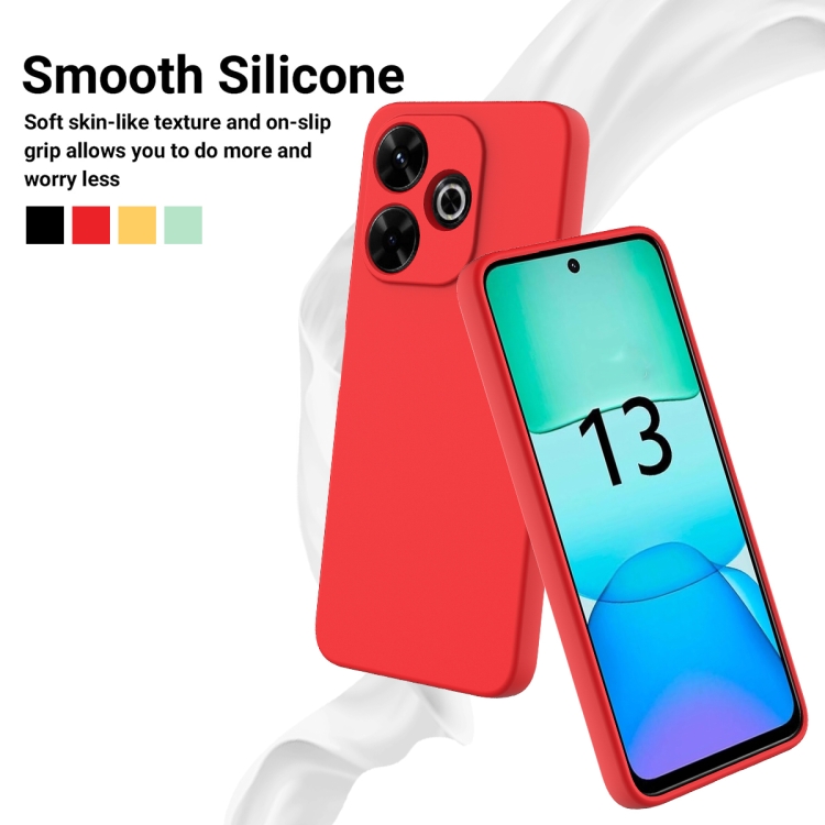 RUBBER Husă De Protecție Pentru Xiaomi Redmi 13 Red