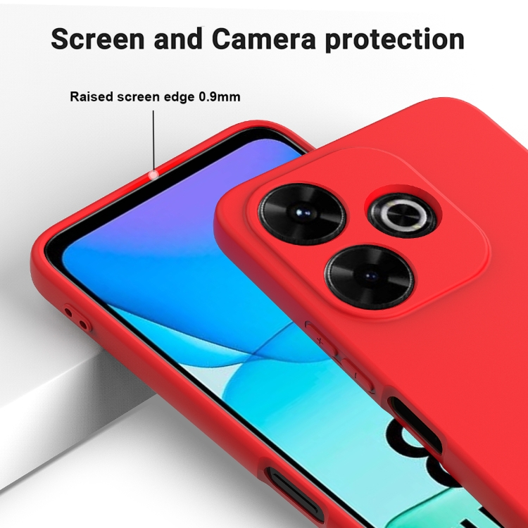 RUBBER Husă De Protecție Pentru Xiaomi Redmi 13 Red