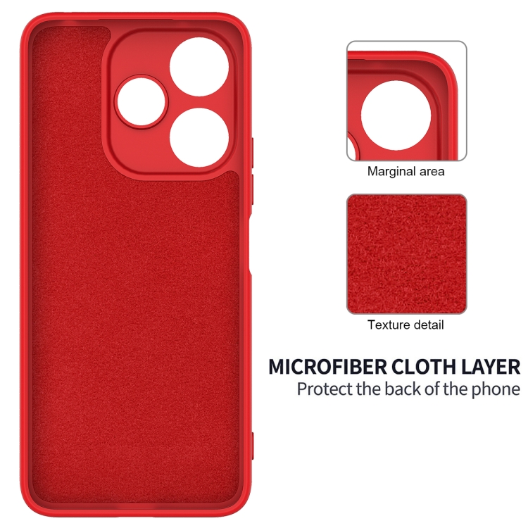 RUBBER Husă De Protecție Pentru Xiaomi Redmi 13 Red