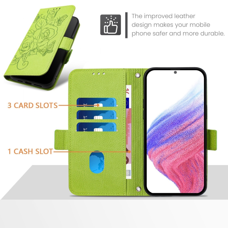 ART MEADOW Husă Portofel Pentru Vivo V40 SE 5G Verde