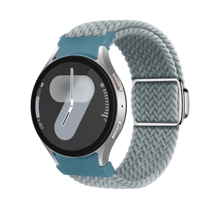 Curea Din Nailon împletită Pentru Samsung Galaxy Watch 7 (40 / 44 Mm) ROCK BLUE