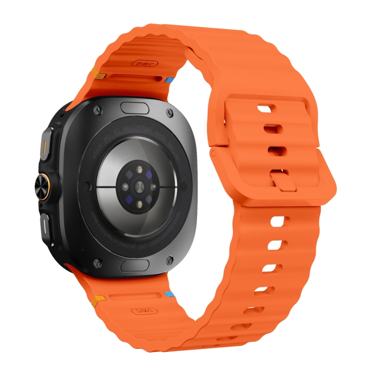 WAVY Curea Din Silicon Pentru Samsung Galaxy Watch Ultra 47mm Portocaliu