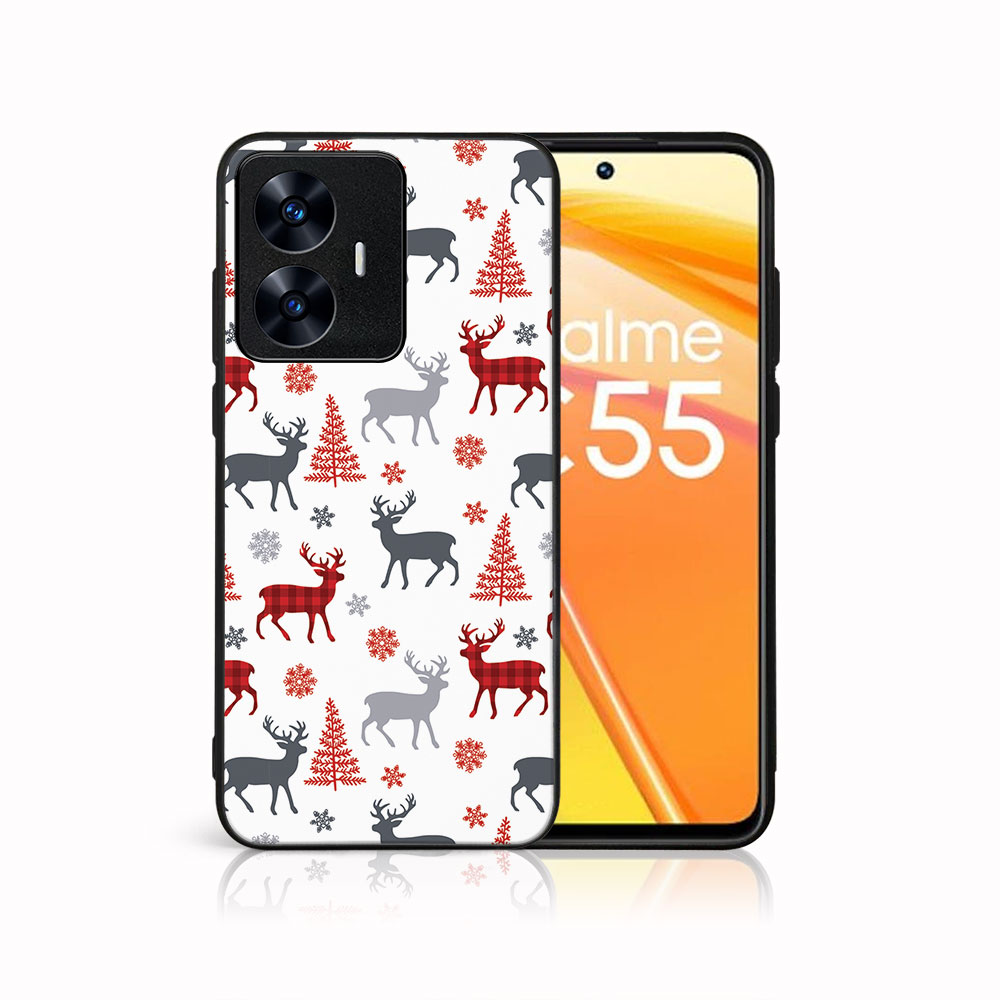 MY ART Capac Cu Design De Crăciun Realme C55 DEER (068)