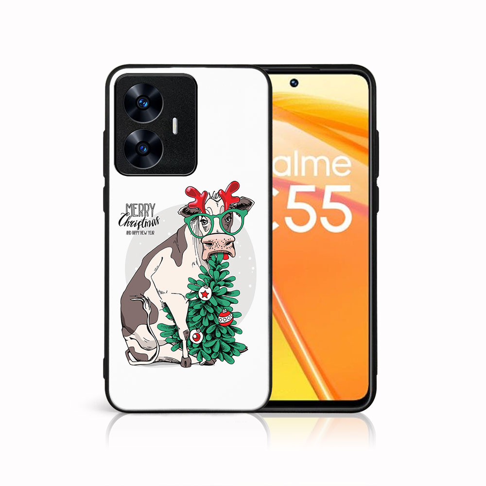 MY ART Capac Cu Design De Crăciun Realme C55 MERRY CHRISTMAS (074)