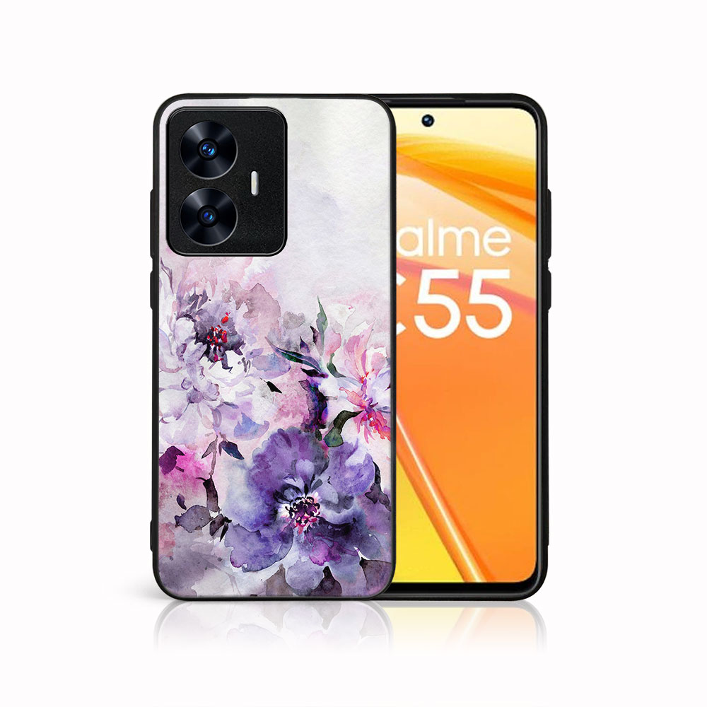 MY ART Husă De Protecție Pentru Realme C55 BUJORI (156)