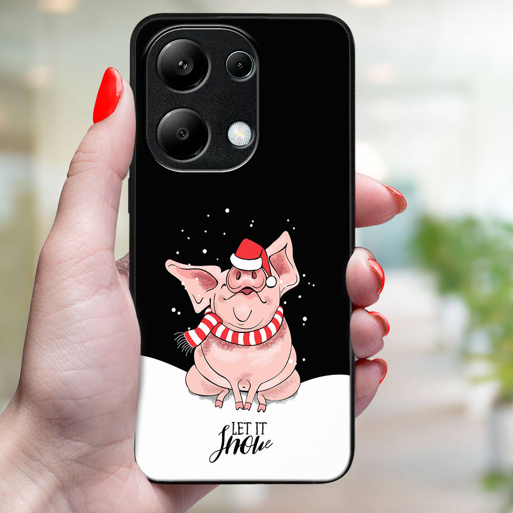 MY ART Husă Cu Design De Crăciun Xiaomi Redmi Note 13 LET IT SNOW (075)