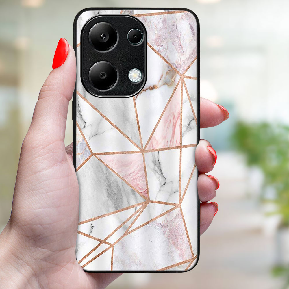 MY ART Husă De Protecție Pentru Xiaomi Redmi Note 13 PINK MARBLE (143)