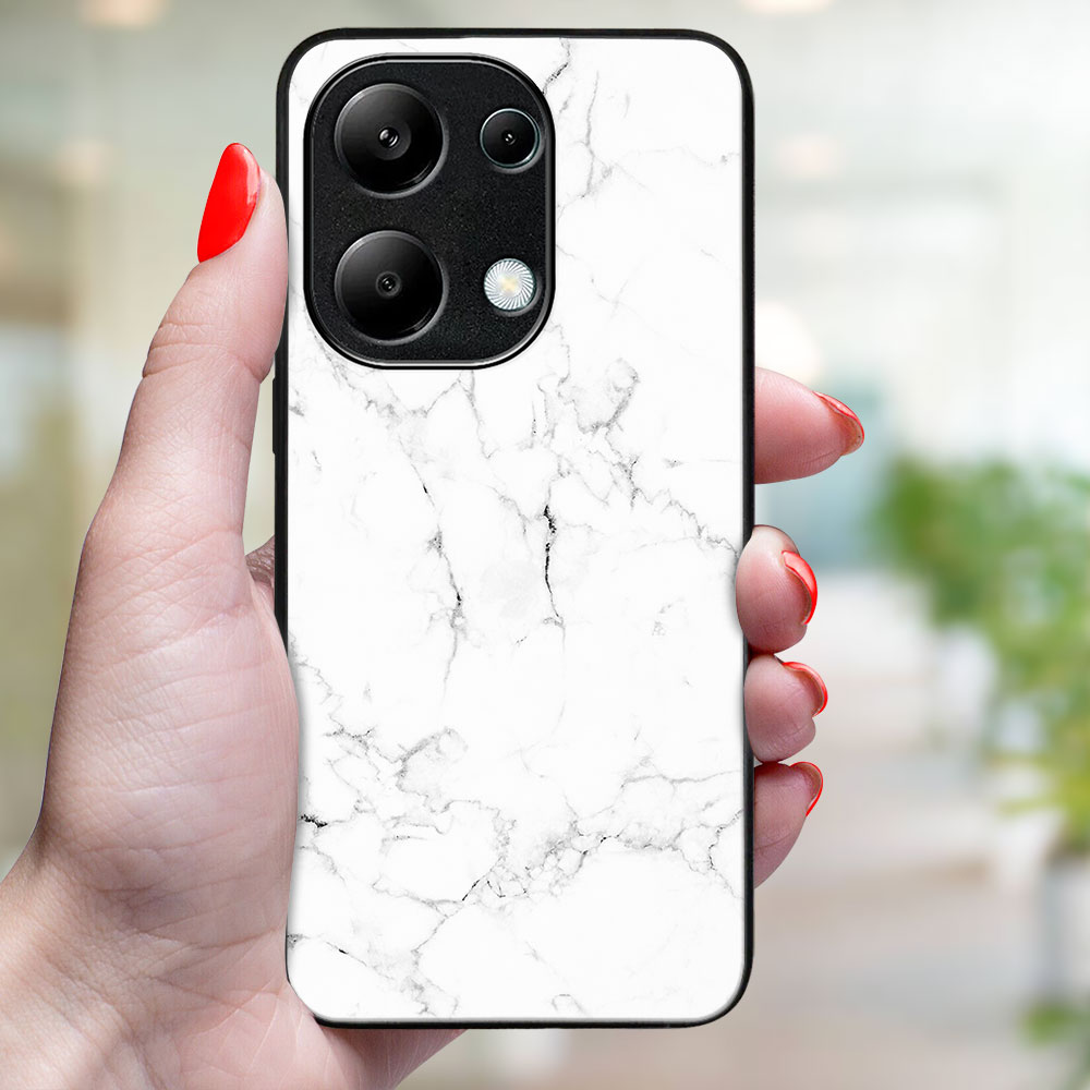 MY ART Husă De Protecție Pentru Xiaomi Redmi Note 13 WHITE MARBLE (144)