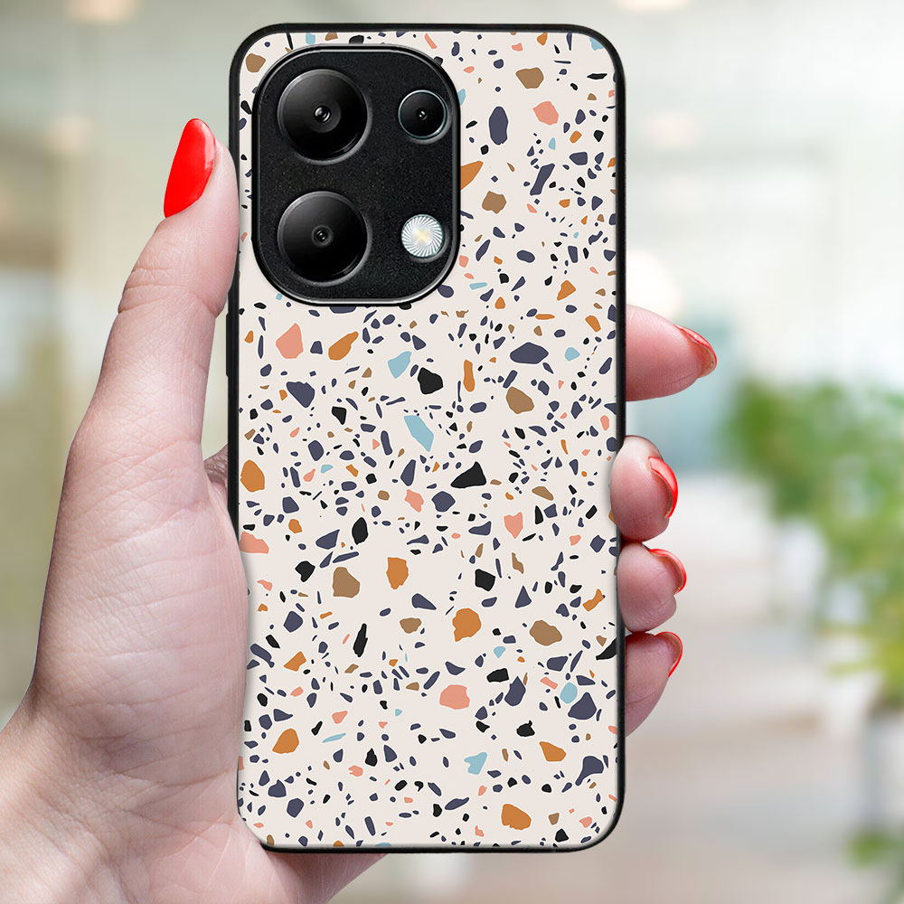 MY ART Husă De Protecție Pentru Xiaomi Redmi Note 13 BEIGE TERRAZZO (162)