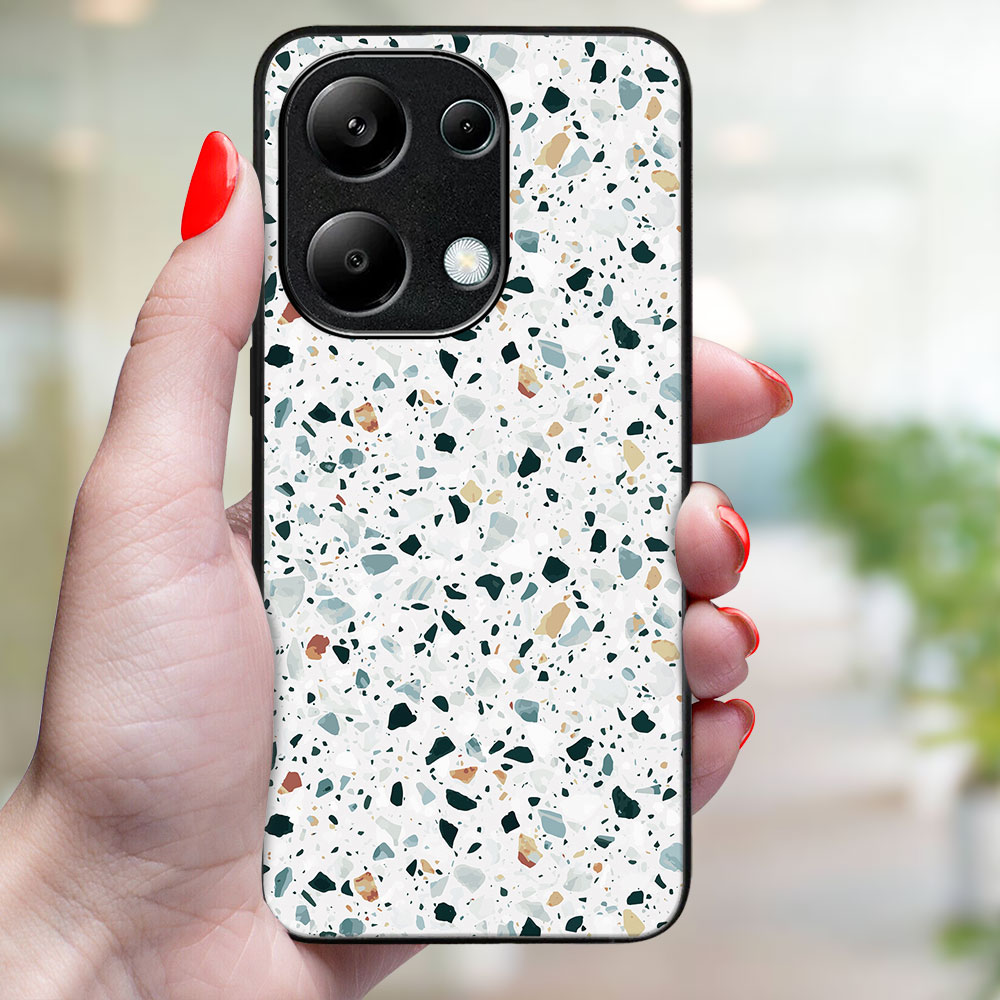 MY ART Husă De Protecție Pentru Xiaomi Redmi Note 13 GREY TERRAZZO (163)