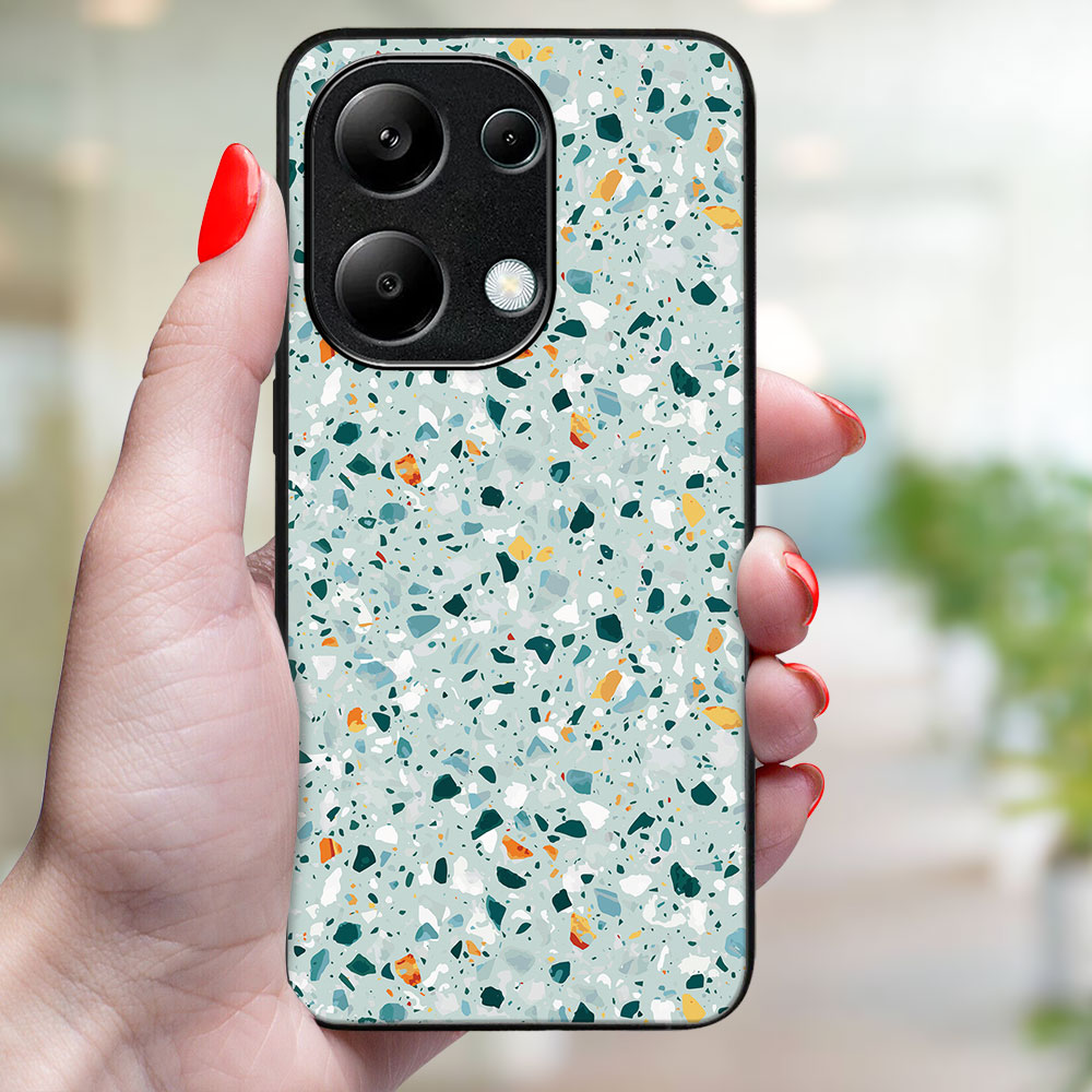 MY ART Husă De Protecție Pentru Xiaomi Redmi Note 13 BLUE TERRAZZO (164)