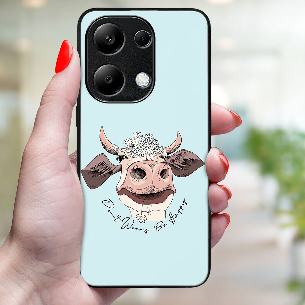 MY ART Husă De Protecție Pentru Xiaomi Redmi Note 13 HAPPY COW (181)