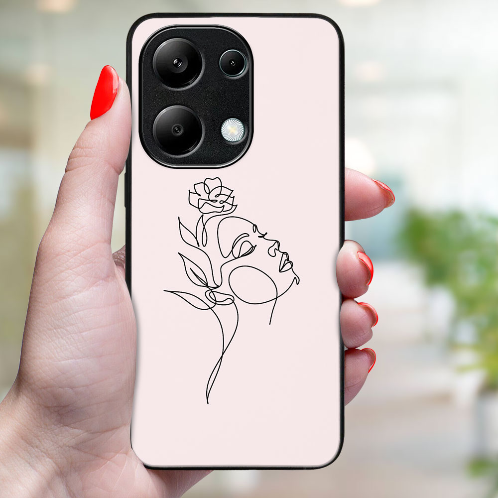 MY ART Husă De Protecție Pentru Xiaomi Redmi Note 13 ROSE GIRL (198)