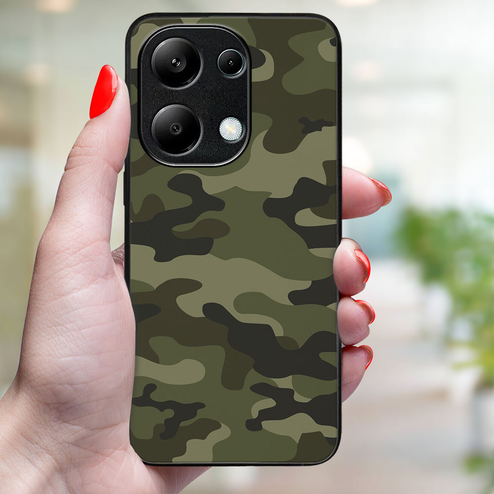 MY ART Husă De Protecție Pentru Xiaomi Redmi Note 13 GREEN CAMO (235)