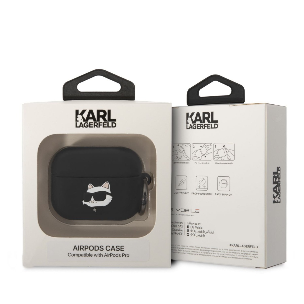 Husa KARL LAGERFELD Pentru Apple AirPods Pro Negru