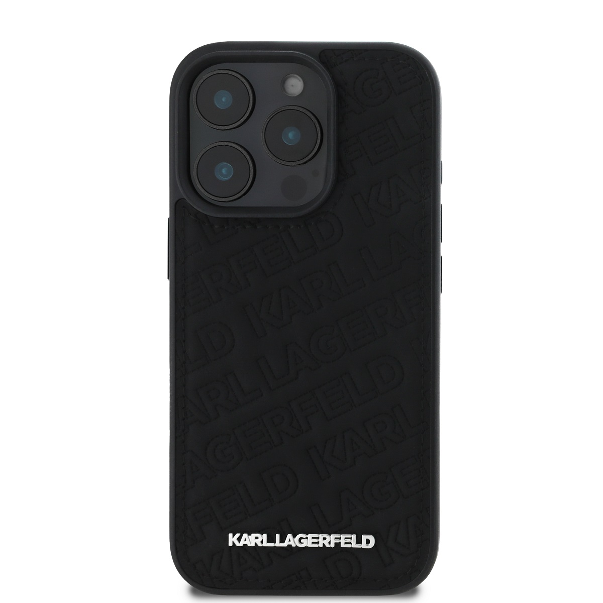 KARL LAGERFELD PU QUILTED Husă Din Spate Pentru Apple IPhone 16 Pro Max Negru