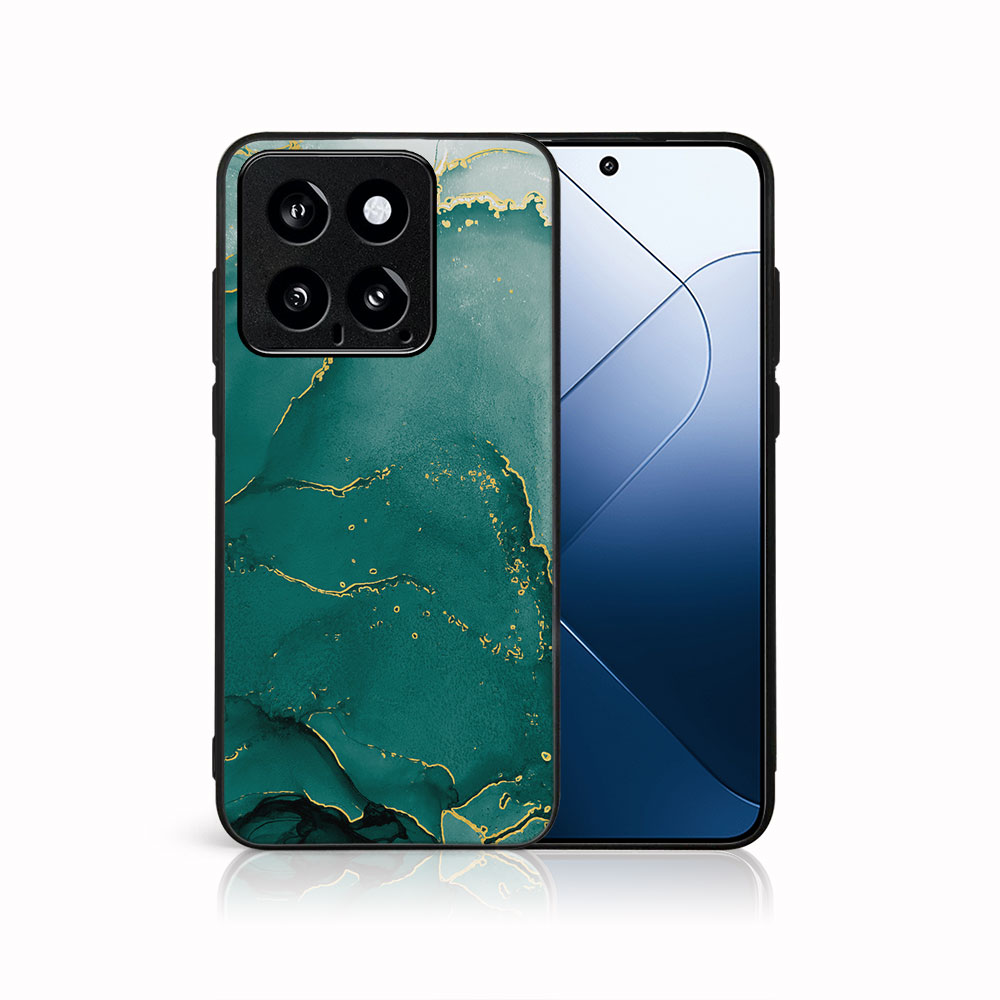 MY ART Capac De Protecție Pentru Xiaomi 14 GREEN MARBLE (145)