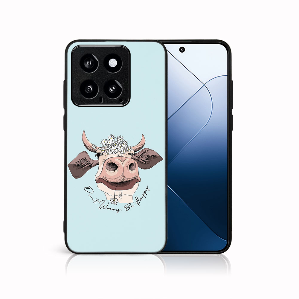 MY ART Husă De Protecție Pentru Xiaomi 14 HAPPY COW (181)