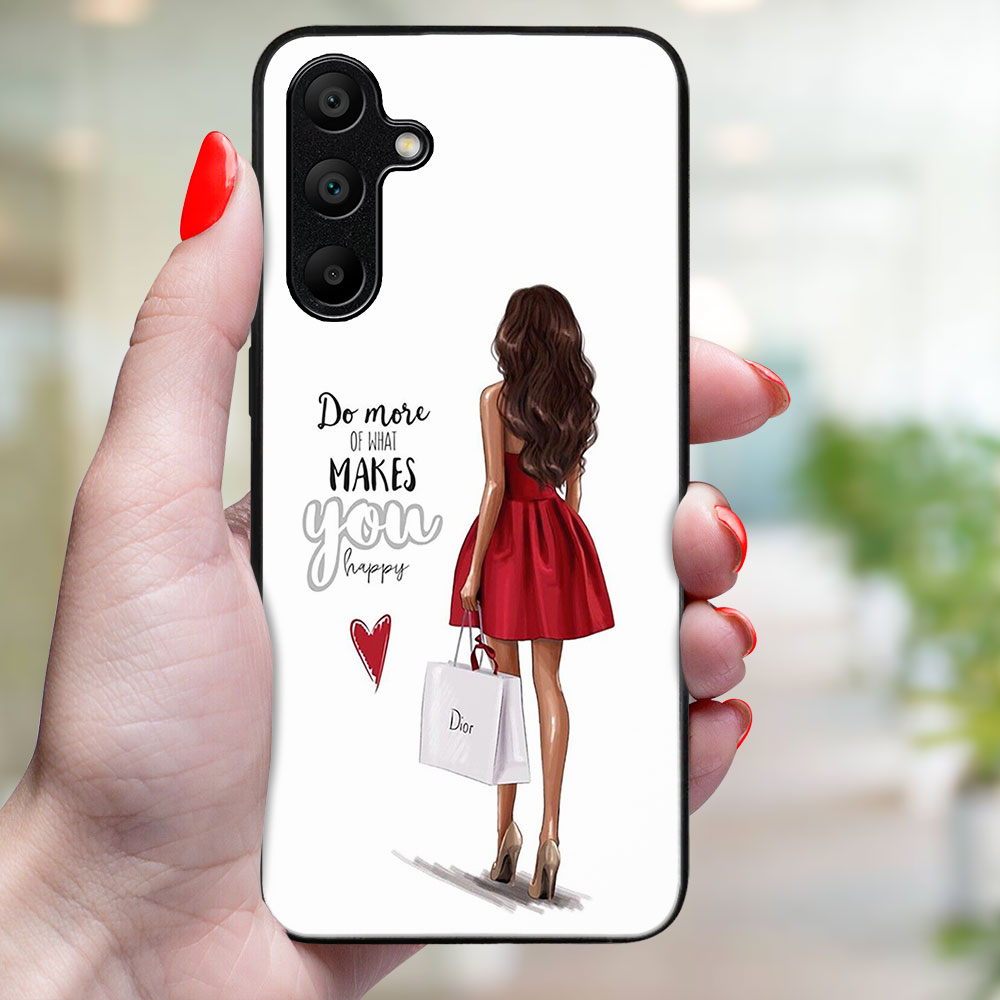 MY ART Husă De Protecție Pentru Samsung Galaxy A55 5G RED DRESS (137)