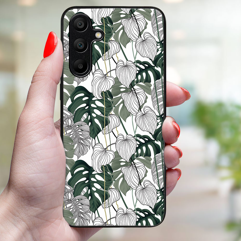 MY ART Husă De Protecție Pentru Samsung Galaxy A55 5G LEAF (175)