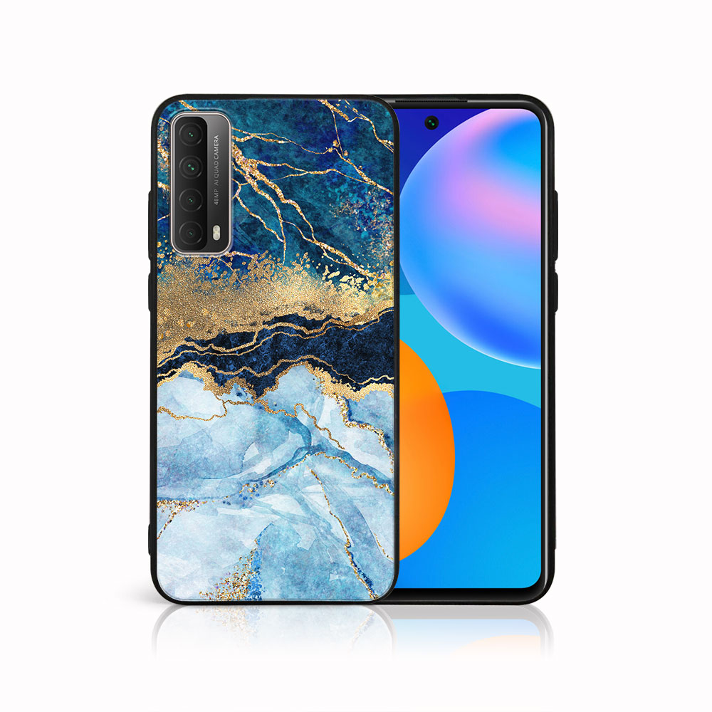 MY ART Husă De Protecție Huawei P Smart 2021 BLUE MARBLE (141)