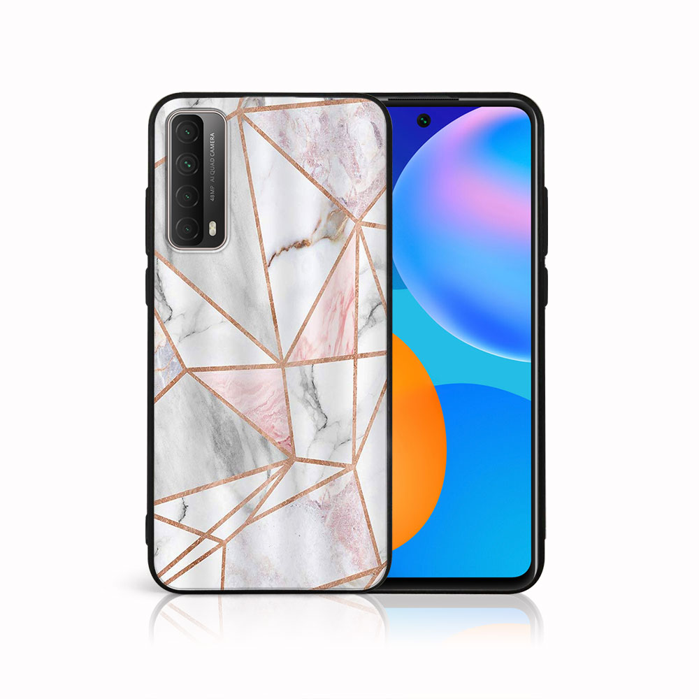 MY ART Husă De Protecție Huawei P Smart 2021 PINK MARBLE (143)