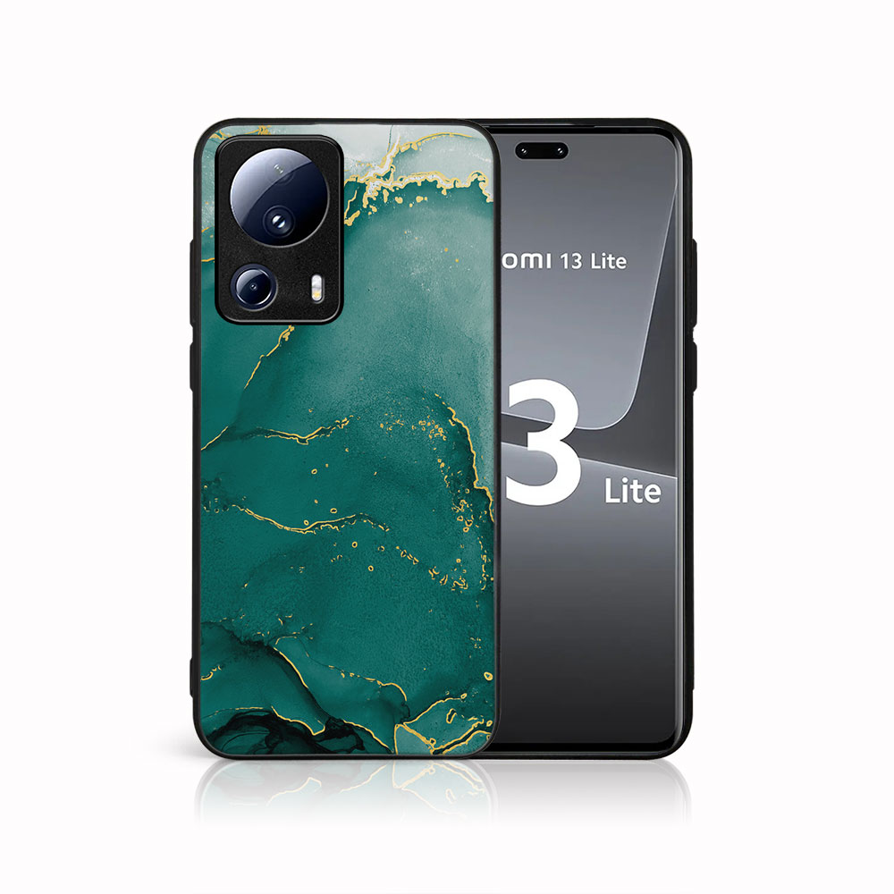 MY ART Capac De Protecție Pentru Xiaomi 13 Lite GREEN MARBLE (145)