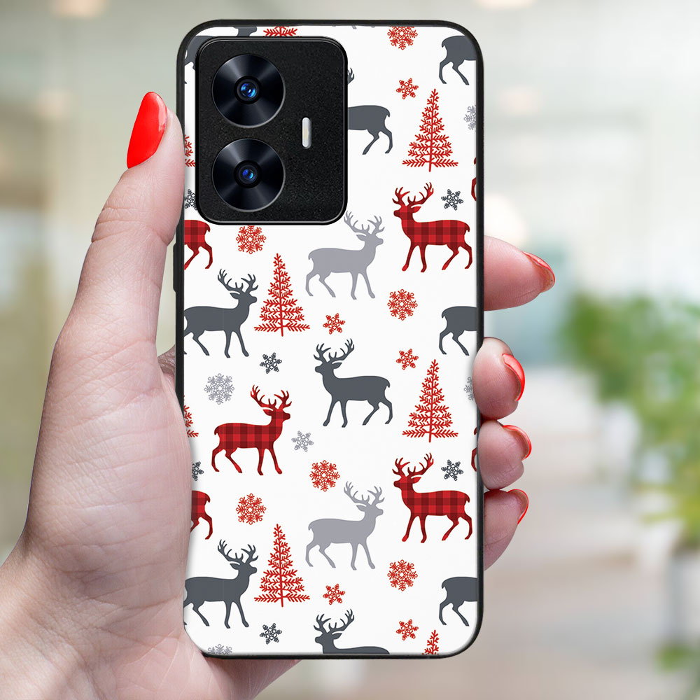 MY ART Capac Cu Design De Crăciun Realme C55 DEER (068)