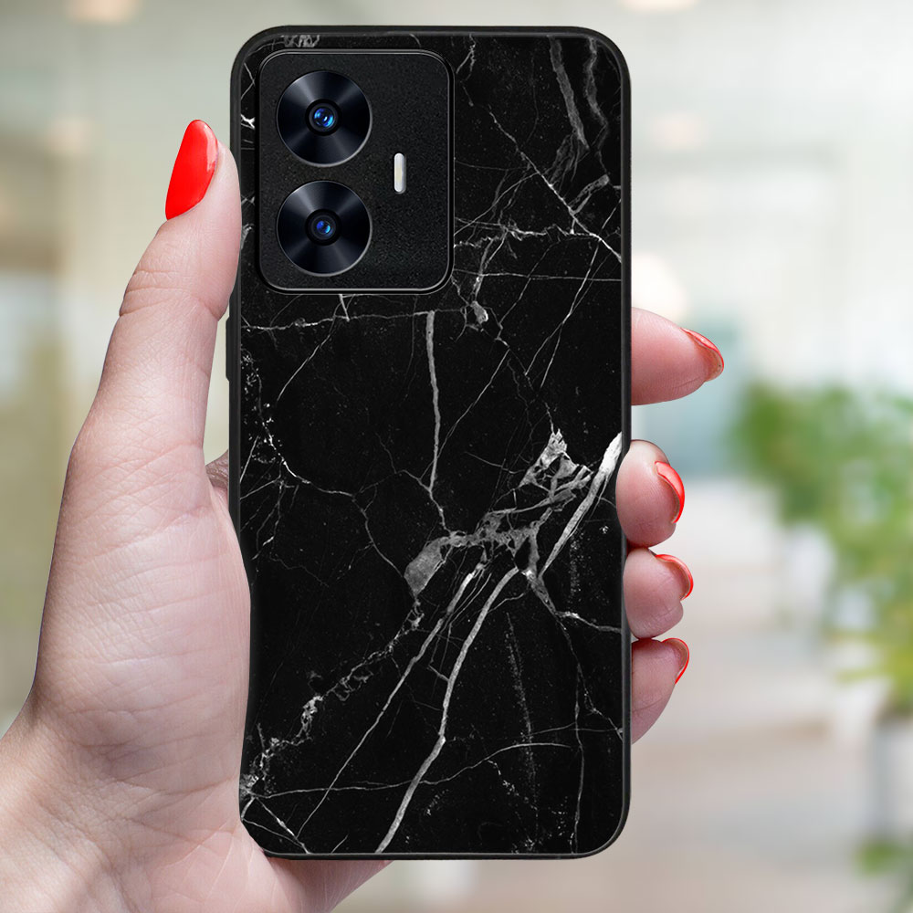 MY ART Capac De Protecție Pentru Realme C55 BLACK MARBLE (142)