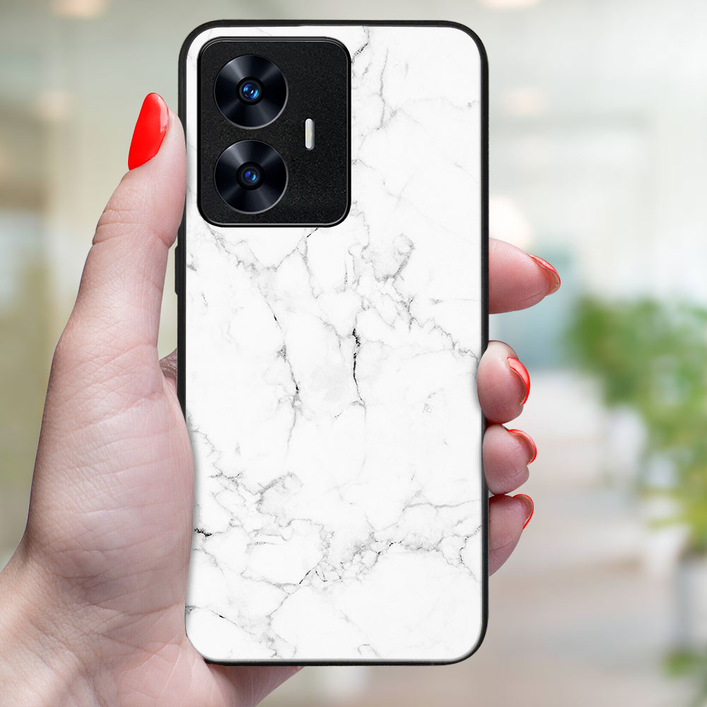 MY ART Capac De Protecție Pentru Realme C55 WHITE MARBLE (144)